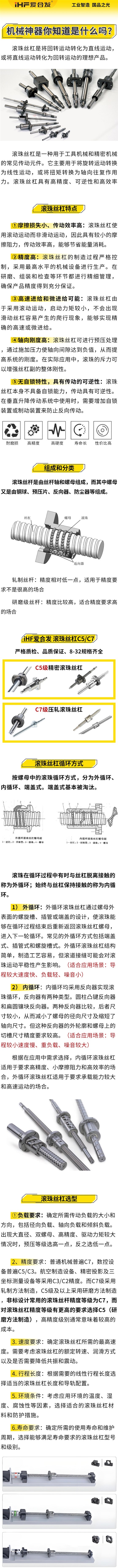 愛合發(fā)：機械神神器，滾珠絲杠循環(huán)方式