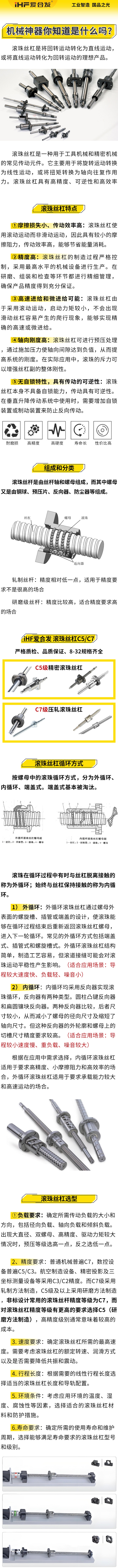 愛合發(fā)：機(jī)械神神器，滾珠絲杠循環(huán)方式