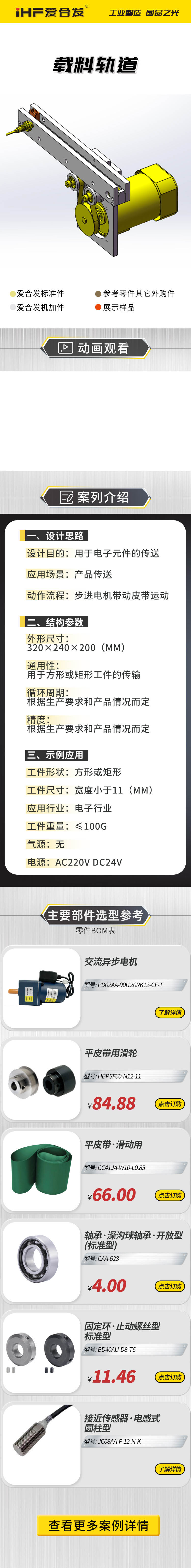 愛(ài)合發(fā)案例介紹：載料軌道